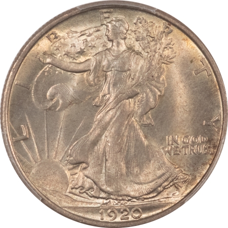 New Certified Coins 1920 WALKING LIBERTY HALF DOLLAR – PCGS MS-65, ORIGINAL GEM!