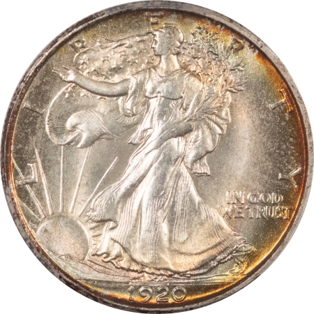 CAC Approved Coins 1920-D WALKING LIBERTY HALF DOLLAR – PCGS MS-64 STUNNING! WOW! PQ+ CAC APPROVED!