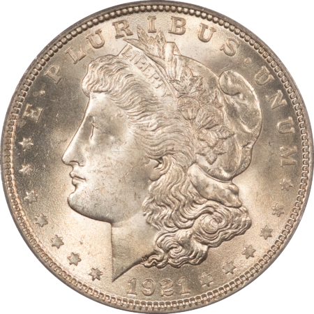 Morgan Dollars 1921 $1 MORGAN DOLLAR – PCGS MS-64, FRESH WHITE!