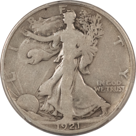 New Certified Coins 1921-D WALKING LIBERTY HALF DOLLAR – PCGS VG-8, KEY-DATE!