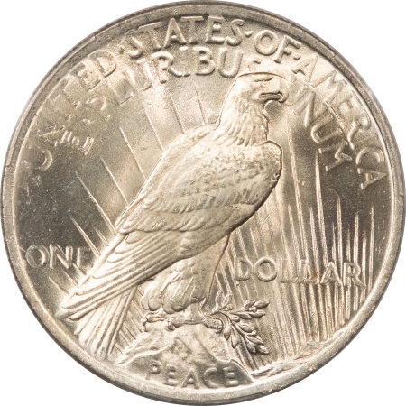 New Certified Coins 1923 $1 PEACE DOLLAR – PCGS MS-63, MINT ERROR, STRUCK-THROUGH OBVERSE!