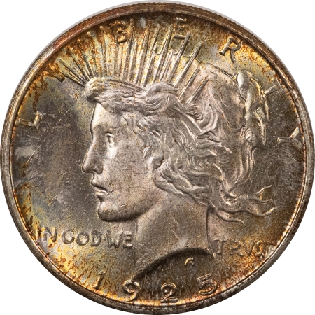 New Store Items 1925 $1 PEACE DOLLAR – UNCIRCULATED, CHOICE & REALLY PRETTY OBVERSE TONE!