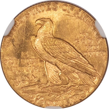 $2.50 1928 $2.50 INDIAN GOLD QUARTER EAGLE – NGC MS-64, LUSTROUS!