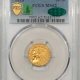 $2.50 1927 $2.50 INDIAN GOLD QUARTER EAGLE – PCGS MS-63, LUSTROUS, OGH, PQ & CAC!