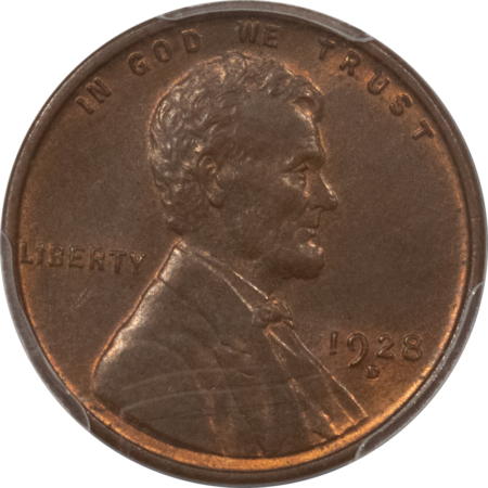 CAC Approved Coins 1928-D LINCOLN CENT – PCGS MS-65 BN CAC, LUSTROUS FRESH GEM, TOUGHER DATE & PQ!