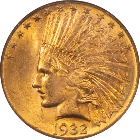 $10 1932 $10 INDIAN GOLD EAGLE – NGC MS-62