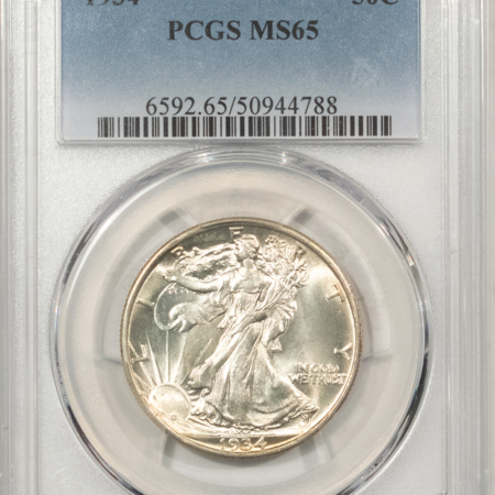 New Certified Coins 1934 WALKING LIBERTY HALF DOLLAR – PCGS MS-65, 66+ QUALITY! PREMIUM QUALITY!