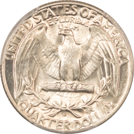 New Certified Coins 1934-D WASHINGTON QUARTER – PCGS AU-58, BLAST WHITE, LOOKS CHOICE!