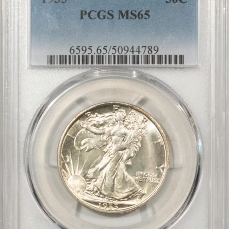 New Certified Coins 1935 WALKING LIBERTY HALF DOLLAR – PCGS MS-65 GEM!