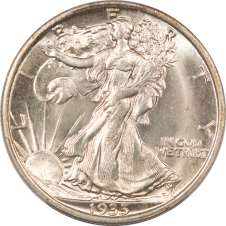 New Certified Coins 1935 WALKING LIBERTY HALF DOLLAR – PCGS MS-65 GEM!