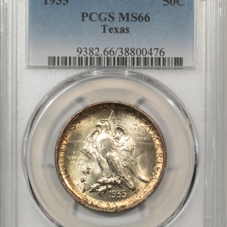 New Certified Coins 1935 TEXAS COMMEMORATIVE HALF DOLLAR – PCGS MS-66, FLASHY, PQ & SUPERB!