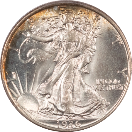 New Certified Coins 1936 WALKING LIBERTY HALF DOLLAR – PCGS MS-65, LUSTROUS PREMIUM QUALITY GEM!