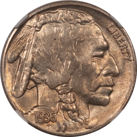 Buffalo Nickels 1936-S BUFFALO NICKEL – NGC MS-65, GEM!