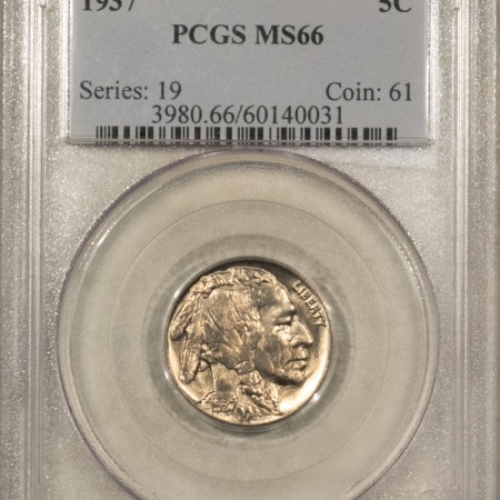 New Store Items 1937 BUFFALO NICKEL – PCGS MS-66, PREMIUM QUALITY!