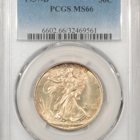 New Store Items 1937-D WALKING LIBERTY HALF DOLLAR – PCGS MS-66, ORIGINAL AND SUPERB!