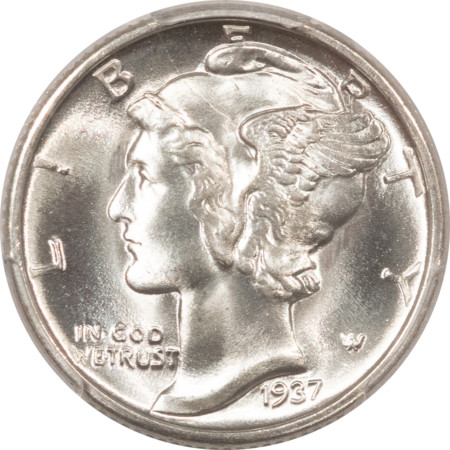 Mercury Dimes 1937-S MERCURY DIME – PCGS MS-66 FB BLAST WHITE!