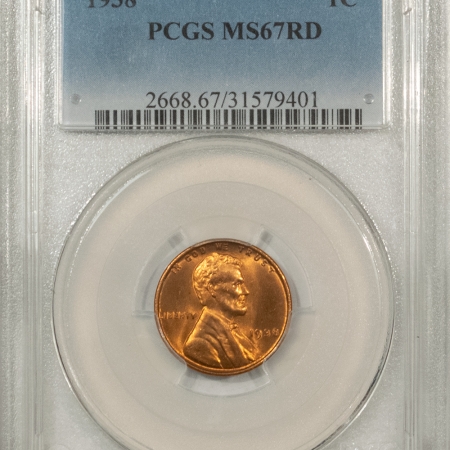 Lincoln Cents (Wheat) 1938 LINCOLN CENT – PCGS MS-67 RD