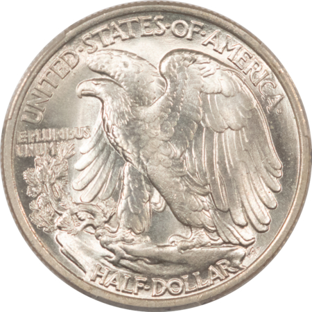 New Certified Coins 1938 WALKING LIBERTY HALF DOLLAR – PCGS MS-65 BLAST WHITE GEM!