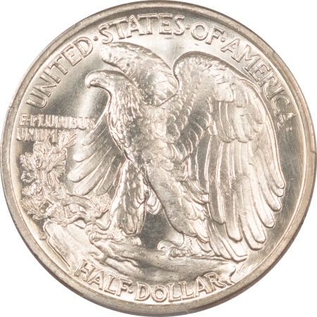 New Certified Coins 1938-D WALKING LIBERTY HALF DOLLAR – PCGS MS-65+, BLAZING WHITE GEM!