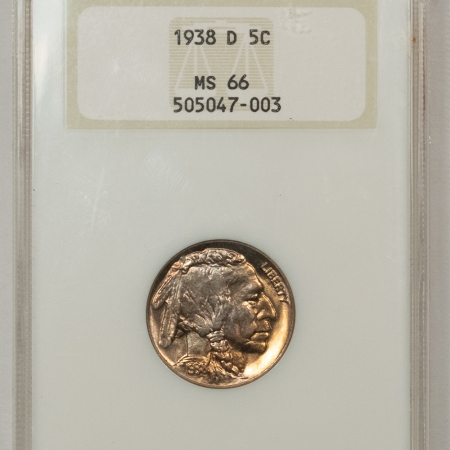 New Store Items 1938-D BUFFALO NICKEL – NGC MS-66, FATTY HOLDER & PREMIUM QUALITY!