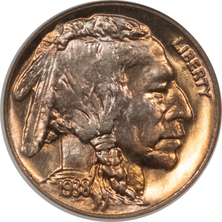 Buffalo Nickels 1938-D BUFFALO NICKEL – NGC MS-66, FATTY HOLDER & PREMIUM QUALITY!