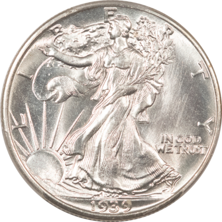 New Certified Coins 1939 WALKING LIBERTY HALF DOLLAR – PCGS MS-65 BLAST WHITE!