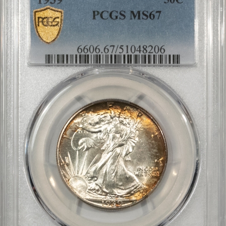 New Certified Coins 1939 WALKING LIBERTY HALF DOLLAR – PCGS MS-67, SUPERB & VERY PRETTY!