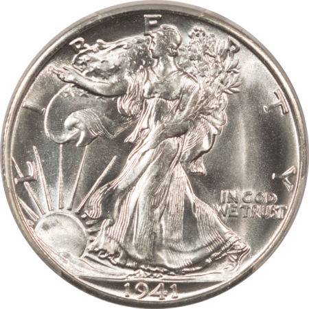 New Certified Coins 1941-S WALKING LIBERTY HALF DOLLAR PCGS MS-66+, BLAZING WHITE & SUPERB, STUNNING