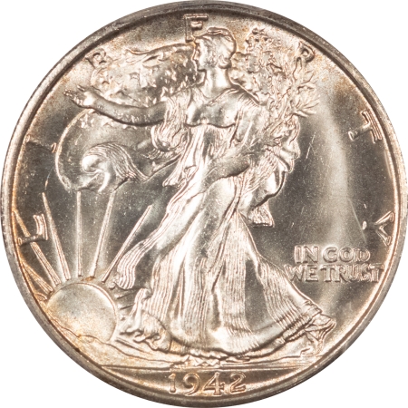 New Certified Coins 1942-S WALKING LIBERTY HALF DOLLAR – PCGS MS-65, LOOKS 66! PREMIUM QUALITY!