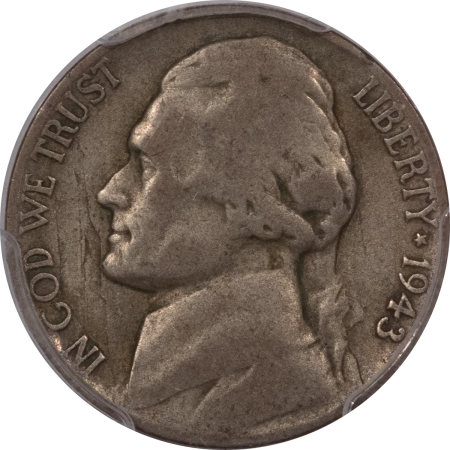 Jefferson Nickels 1943/2-P JEFFERSON NICKEL – PCGS VG-8