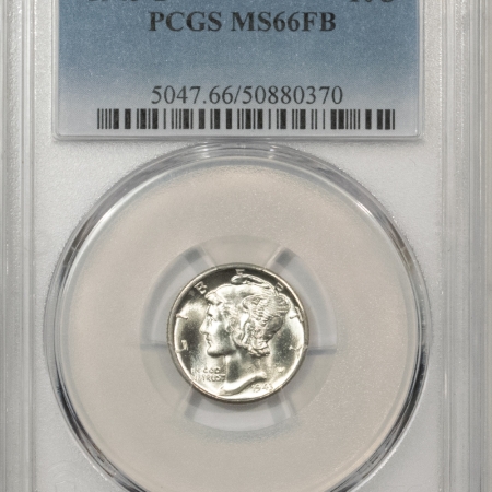 Mercury Dimes 1943-D MERCURY DIME – PCGS MS-66 FB, LUSTER!