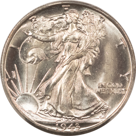 New Certified Coins 1943-D WALKING LIBERTY HALF DOLLAR – PCGS MS-65, PREMIUM QUALITY!