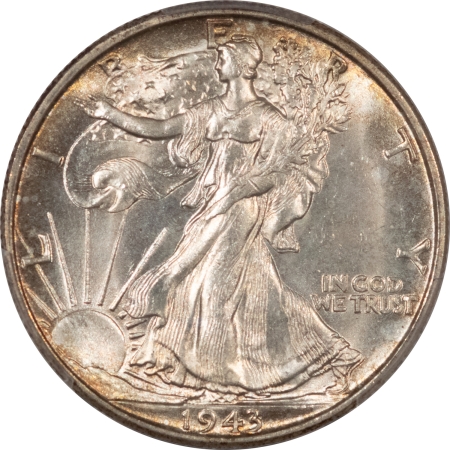 New Certified Coins 1943-S WALKING LIBERTY HALF DOLLAR – PCGS MS-65, GEM!