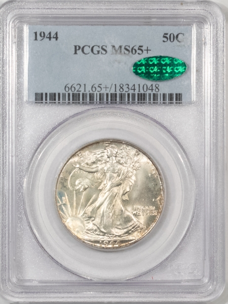 CAC Approved Coins 1944 WALKING LIBERTY HALF DOLLAR – PCGS MS-65+, CAC APPROVED!