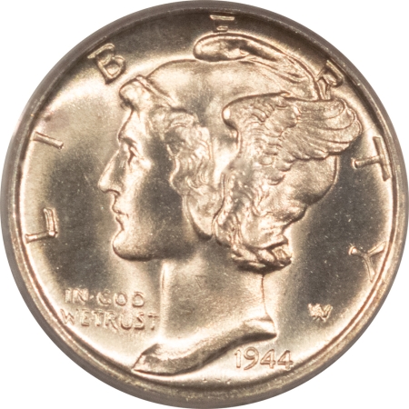 Mercury Dimes 1944-D MERCURY DIME – PCGS MS-66 FB, FROSTY, FRESH & PREMIUM QUALITY!