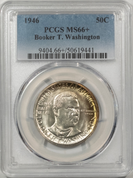 New Certified Coins 1946 BTW COMMEMORATIVE HALF DOLLAR – PCGS MS-66+, 67 QUALITY! SUPER PRETTY!