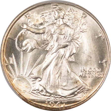 New Certified Coins 1947 WALKING LIBERTY HALF DOLLAR – PCGS MS-65, BLAST WHITE & PREMIUM QUALITY!