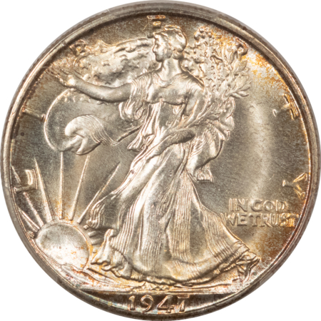 New Certified Coins 1947-D WALKING LIBERTY HALF DOLLAR – PCGS MS-66, FRESH & PREMIUM QUALITY!