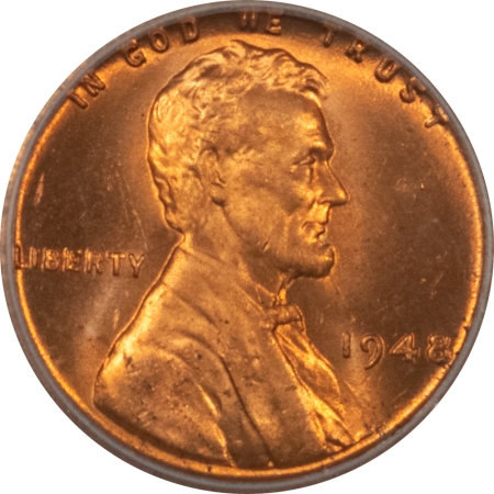 Lincoln Cents (Wheat) 1948 LINCOLN CENT – ICG MS-65 RD