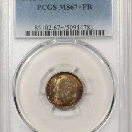 New Certified Coins 1952-S ROOSEVELT DIME – PCGS MS-67+ FB, PREMIUM QUALITY+! GORGEOUS!!