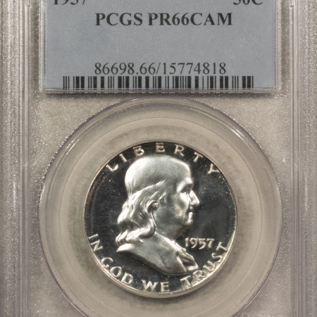 Franklin Halves 1957 PROOF FRANKLIN HALF DOLLAR – PCGS PR-66 CAM