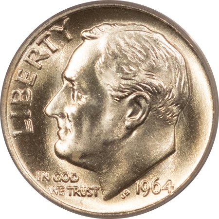 New Certified Coins 1964 ROOSEVELT DIME – PCGS MS-67, ONLY 11 HIGHER! PREMIUM QUALITY!