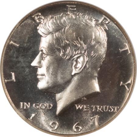 Kennedy Halves 1967 SMS KENNEDY HALF DOLLAR – NGC MS-67, SPECIAL MINT SET!