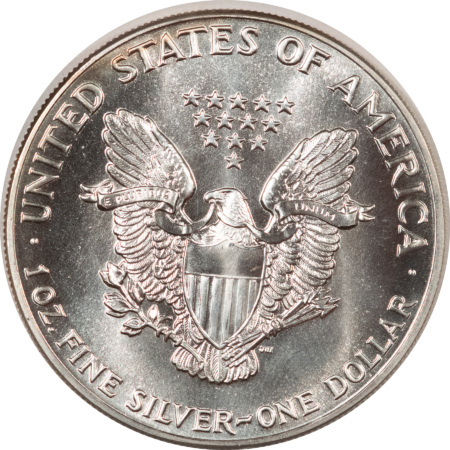 Bullion 1987 $1 AMERICAN SILVER EAGLE 1 OZ .999 – FRESH, SEMI-PROOFLIKE BRILLIANT UNCIRC