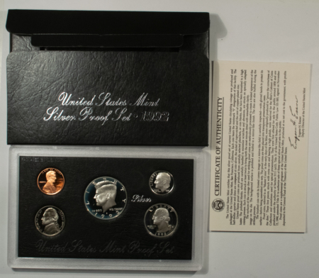 New Store Items 1992-S US SILVER PROOF 5 COIN SET – GEM PROOF IN ORIGINAL GOVERNMENT PACKAGE!