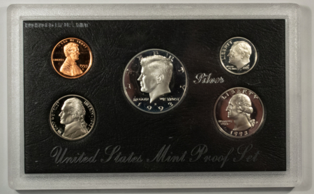 New Store Items 1993-S US SILVER PROOF 5 COIN SET – GEM PROOF IN ORIGINAL GOVERNMENT PACKAGE!