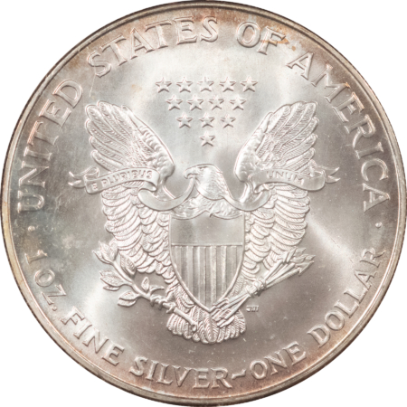 American Silver Eagles 1994 AMERICAN SILVER EAGLE 1 OZ SILVER COIN, ORIGINAL GEM BU IN SNAP-LOCK HOLDER