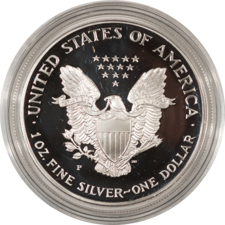 American Silver Eagles 1999 PROOF AMERICAN SILVER EAGLE 1 OZ SILVER BULLION COIN, FRESH GEM PR BOX/COA