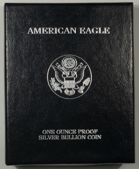 American Silver Eagles 1999 PROOF AMERICAN SILVER EAGLE 1 OZ SILVER BULLION COIN, FRESH GEM PR BOX/COA