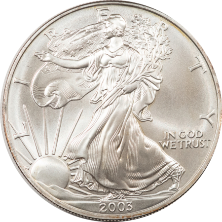 American Silver Eagles 2003 AMERICAN SILVER EAGLE 1 OZ SILVER COIN, ORIGINAL GEM BU!